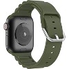 Worryfree Gadgets Silicone Wavy Bands for Apple Watch 38/40/41mm 42/44/45mm Sports iWatch Band Series 8 7 6 5 4 3 2 1 & SE - 2 of 4