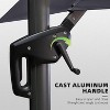PURPLE LEAF 10' X 13' Patio Umbrella Outdoor Cantilever Rectangle Umbrella Aluminum Umbrella with 360-degree Rotation for Garden Pool Patio - 3 of 4