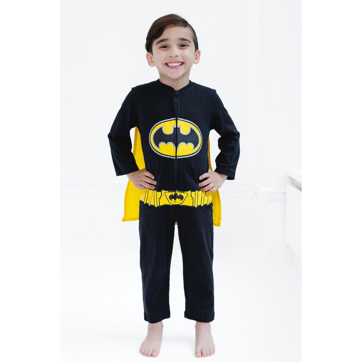 WARNER BROS Justice League Toddler Boy or Girl Cosplay Coverall and Cape Set - thumbnail 2