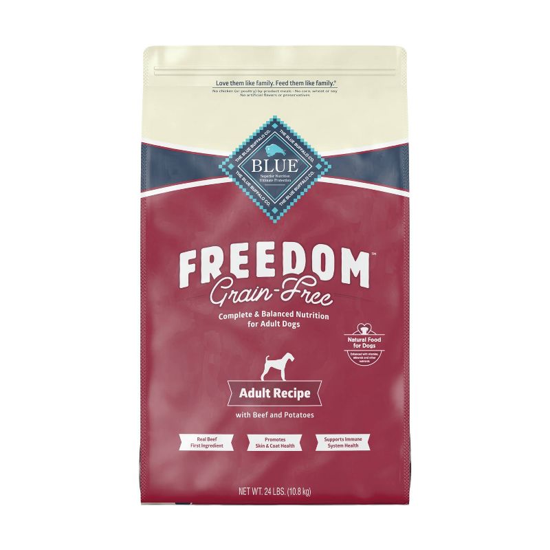 Blue Buffalo Freedom Grain Free with Beef, Potatoes & Peas Adult Dry Dog Food, 1 of 12