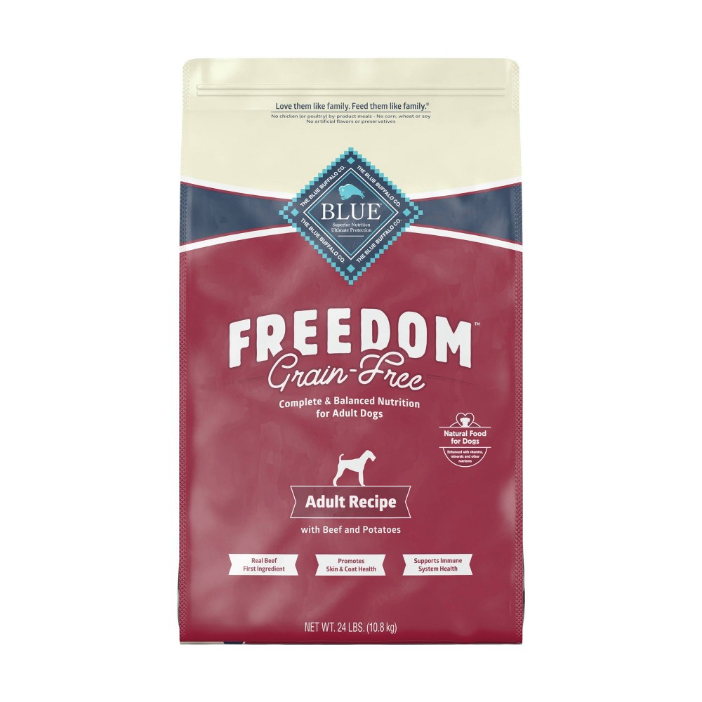Photos - Dog Food Blue Buffalo Freedom Grain Free with Beef, Potatoes & Peas Adult Dry Dog F 