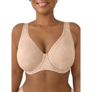 Fit For Me by Fruit of the Loom Womens Plus Size Beyond Soft Cotton Unlined Underwire Bra - 1 of 3
