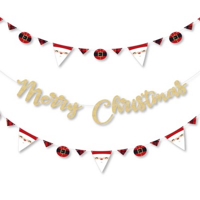 Big Dot Of Happiness Jolly Santa Claus - Party Letter Banner Decor - 36 ...