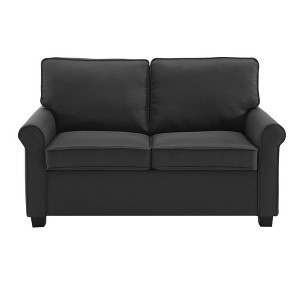 DOMETOUR Loveseat Sofa Sleeper Body-Black - 1 of 4