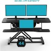 VersaDesk PowerRiser Electric Height Adjustable Standing Desk Converter for Dual Monitor & Laptop Workstations - 3 of 4