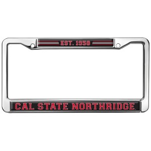 Cal State Northridge School Logo Full Size Standard License Plate Metal Frame - 1 of 4