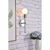 Elegant Lighting Keely 1 light chrome wall sconce - 2 of 4