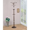 Ore International 73" Espresso Coat Rack Metal/Wood: 5 Hooks, Wood Frame, Adult Assembly Required - 2 of 4