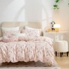 King Floral Duvet Cover Set, Brushed Microfiber, 3 Pieces, Garden Style, Zipper Closure, Soft Breathable - 2 of 4