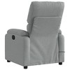 VidaXL Massage Recliner Chair Light Gray Fabric - 4 of 4