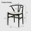 NicBex  Set of 2 Modern Classic Mid-Century Wishbone Dining Chair,Kitchen Side Chairs for Kitchen,Living Room - 3 of 4