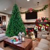 GlasFlength Artificial Trees Premium PVC Full Christmas Tree with Iron Stand Fashion Design for Holiday Decor, Green, 43.3"*43.3"*70.9" - 2 of 4
