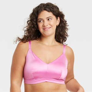 Women's Satin Unlined Triangle Bralette - Auden™ - 1 of 4