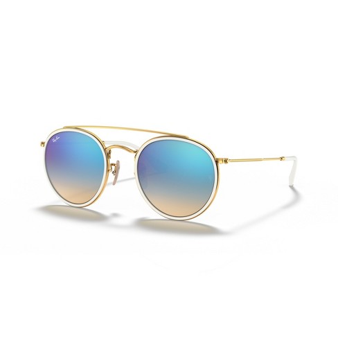 Blue sunglasses round online