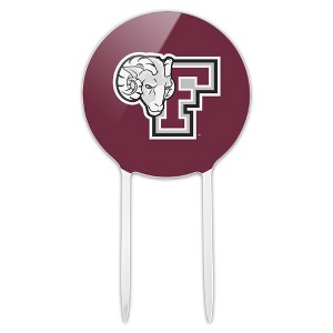 Fordham University Primary Logo Acrylic Cake Topper Party Decoration for Wedding Anniversary Birthday Graduation - 1 of 4