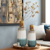 LuxenHome Earth Tones Ombre 11.2-Inch Tall Stoneware Vase Multicolored - 4 of 4