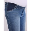 Women's Under the Belly Wide Leg Crop Jeans | Motherhood Maternity - 4 of 4