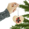 Bruce Lee Signature Heart Love Wood Christmas Tree Holiday Ornament - 3 of 3