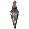 Old World Christmas Blown Glass Ornament for Christmas Tree, Vintage Hairy Woodpecker - 4 of 4