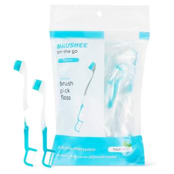 Brushee 3-in-1 Disposable On-The-Go Toothbrush