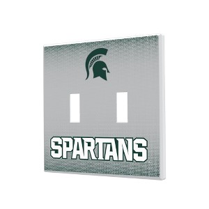NCAA Big Ten Universities Linen Hidden-Screw Light Switch Plate for Double Toggle - 1 of 4