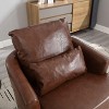 Okak Modern 360° Swivel Barrel Chair Accent Chair with Soft Dual Pillow Leisure Sofa Armchair Club Chair for Hotel Lounge Bedroom - 3 of 4