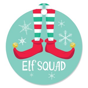 Big Dot of Happiness Elf Squad - Kids Elf Christmas and Birthday Party Favor Gift Tags (Set of 20) - 1 of 4