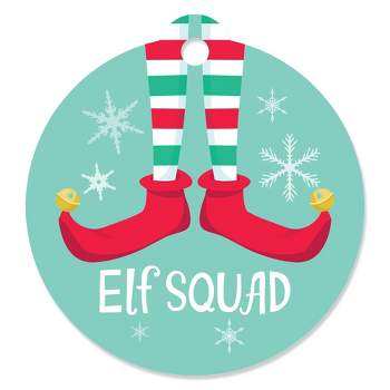 Big Dot of Happiness Elf Squad - Kids Elf Christmas and Birthday Party Favor Gift Tags (Set of 20)