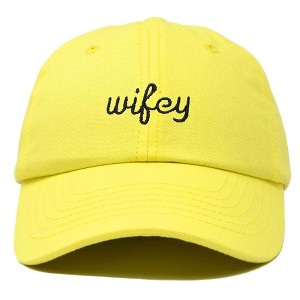 Dalix Wifey Embroidered Cotton Husband Baseball Cap Adjustable Dad Hat Womens - 1 of 4