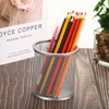 Unique Bargains Metal Large Capacity Round Desk Accessories Mesh Pen Holder 2 Pcs - 4 of 4