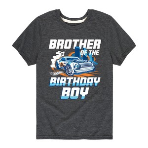 Boys' - Hot Wheels - Brother Of Birthday Boy Short Sleeve Graphic T-Shirt - 1 of 3