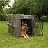 Dakota 283 Canine Rough and Tough Economy Pet Kennel, Heavy Duty Crate for Dogs and Cats with Ventilation Holes, Large, Coyote Granite - 4 of 4