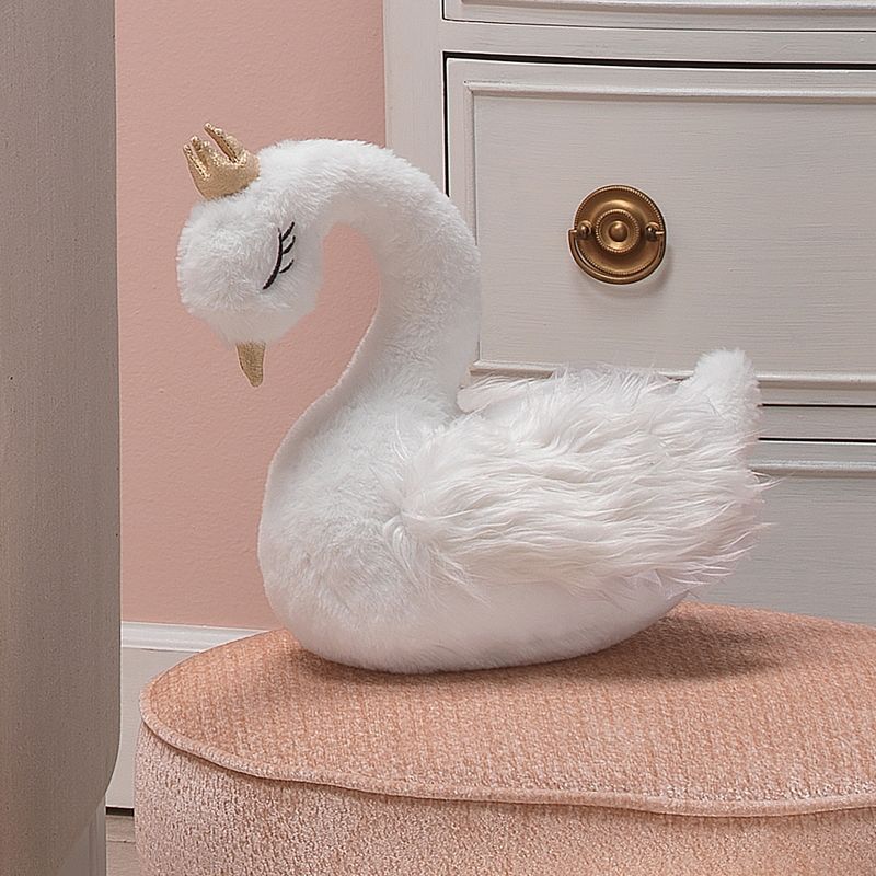 Lambs & Ivy Signature Swan Princess Plush White Stuffed Animal Toy - Princess, 4 of 6