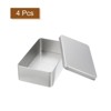 Unique Bargains Metal Portable Storage Tin Box Container 4 Pcs - 3 of 4