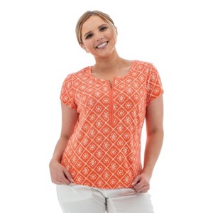 Aventura Clothing Women's Kristy Cap Sleeve Scoop Neck T-Shirt - 1 of 4