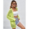 Women Crochet Lightweight Cardigan Cover Up Open Front Long Sleeve Summer Cardigans 2024 - 4 of 4