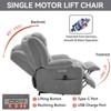 Up to 350 LBS Lift Recliner Chair, Heavy Duty Motion Mechanism with 8-Point Vibration Massage and Lumbar Heating, USB and Type-C Ports - 4 of 4
