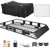 Heavy Duty Universal Roof Rack Cargo Basket 64"x39" - Rooftop Rack Cargo Carrier Universal with Cargo Bag,Cargo Net,Ratchet Strap - 2 of 4