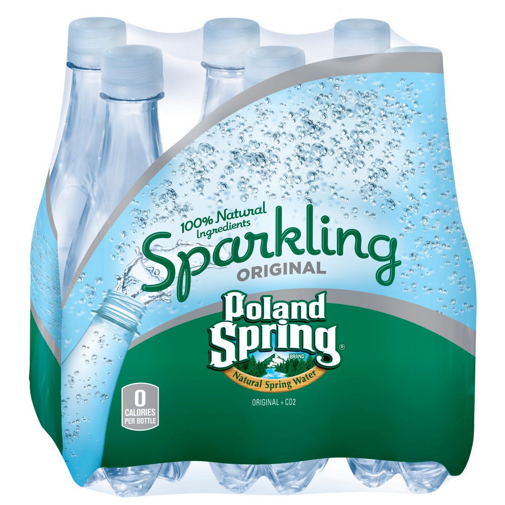 UPC 075720004195 product image for Poland Spring Brand Sparkling Natural Spring Water - 6pk/16.9 fl oz Bottles | upcitemdb.com
