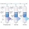 Yescom Replacement Water Filters PP GAC CTO RO UF Water Purifer Stage 1-3 3PCS - 4 of 4