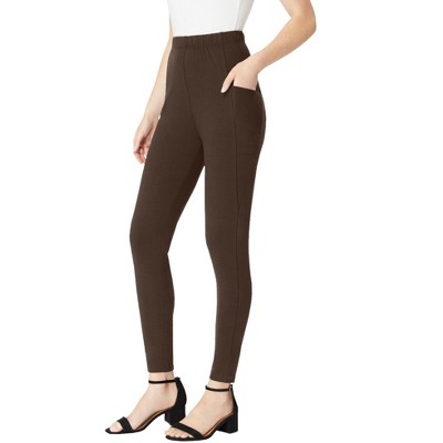 Roaman's Women's Plus Size Side Pocket Essential Legging