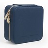French Connection Large Travel Jewelry Box Organizer with Mirror – Faux Leather Storage for Rings, Earrings, Necklaces & Bracelets - 4 of 4