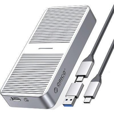 ORICO Upgraded M.2 NVMe SSD Enclosure 40Gbps PCIe3.0x4 USB C Adapter