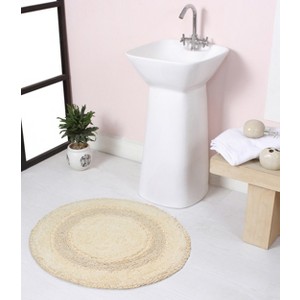 Radiant Collection Cotton Ruffle Pattern Tufted Bath Rug - Home Weavers - 1 of 4