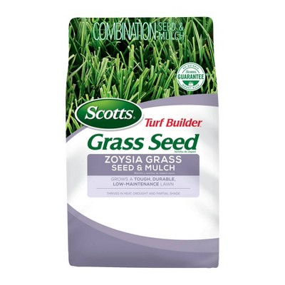 Scotts Turf Builder Grass Seed Zoysia Grass Seed and Mulch, 5 lb