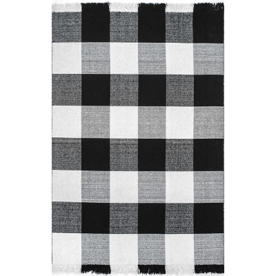 Nuloom Fay Buffalo Plaid Fringe Indoor Area Rug