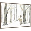 Amanti Art 33"x23" Christmas Forest Landscape by Tara Reed Framed Canvas Wall Art Print - 2 of 4