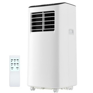 8,000 BTUs Portable Air Conditioner with Dehumidifier, Fan, Cooling 3-In-1, 24h Timer, Cools Up to 350 Sq. Ft. with Remote Control - 1 of 4