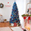 Costway 6/7/8/9 FT Artificial Christmas Tree, with 270/340/420/520 Warm White LED Lights 8 Lighting Modes - 4 of 4
