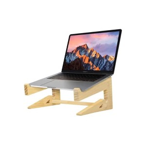 Gigas Smart Large Handmade Wooden Laptop Stand - 1 of 4
